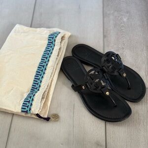 Tory Burch black miller sandals